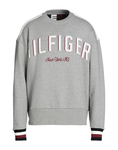 Hilfiger Collection Man Sweatshirt Grey Size M Cotton