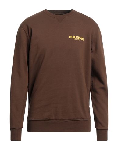 Holubar Man Sweatshirt Brown Size L Cotton