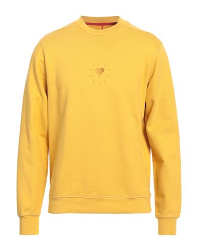 Home Core Man Sweatshirt Ocher Size XL Cotton