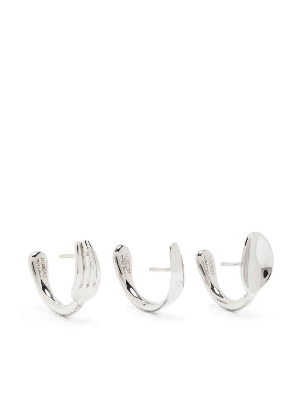 Jacquemus Le Boucles Couverts earrings - Silver