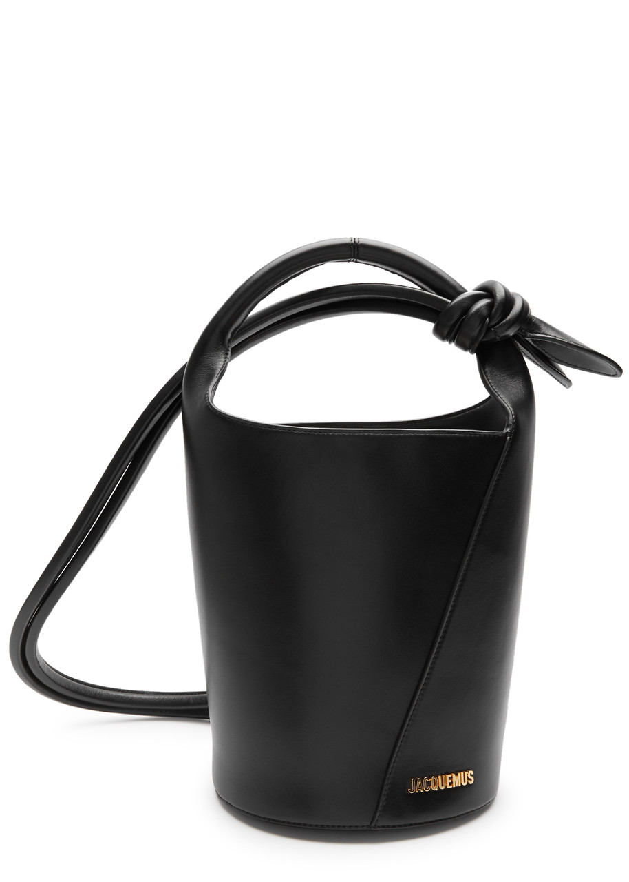 Jacquemus Le Petit Tourni Leather Bucket bag - Black