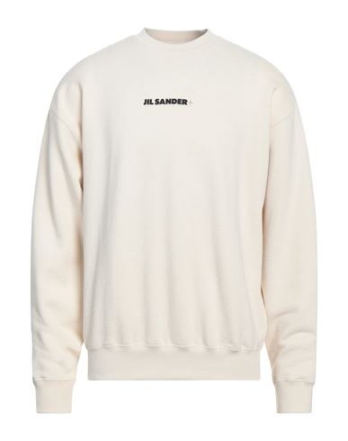 Jil Sander+ Man Sweatshirt Cream Size S Cotton