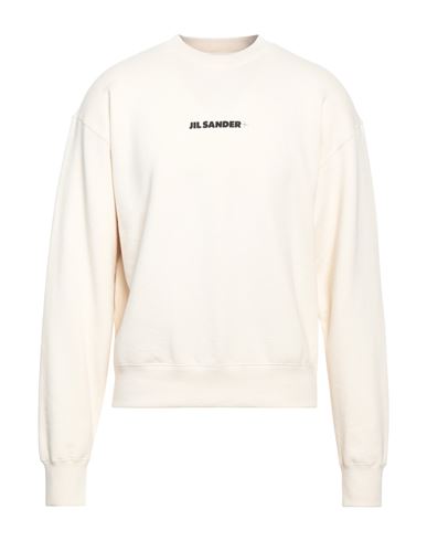 Jil Sander Man Sweatshirt Cream Size XS Cotton