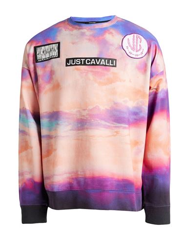 Just Cavalli Man Sweatshirt Salmon pink Size XS Cotton