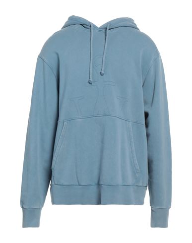 Jw Anderson Man Sweatshirt Light blue Size XL Cotton, Elastane