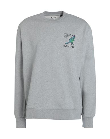 Kangol Man Sweatshirt Light grey Size M Organic cotton