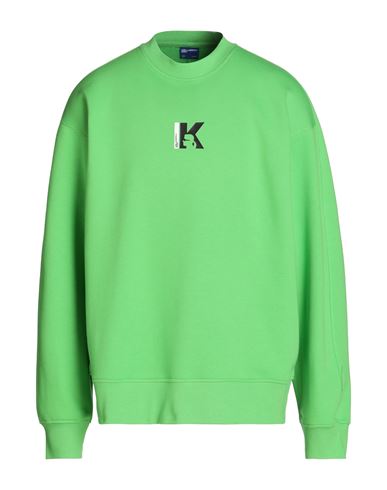 Karl Lagerfeld Jeans Klj Relaxed Seamed Sweat Man Sweatshirt Green Size XL Organic cotton