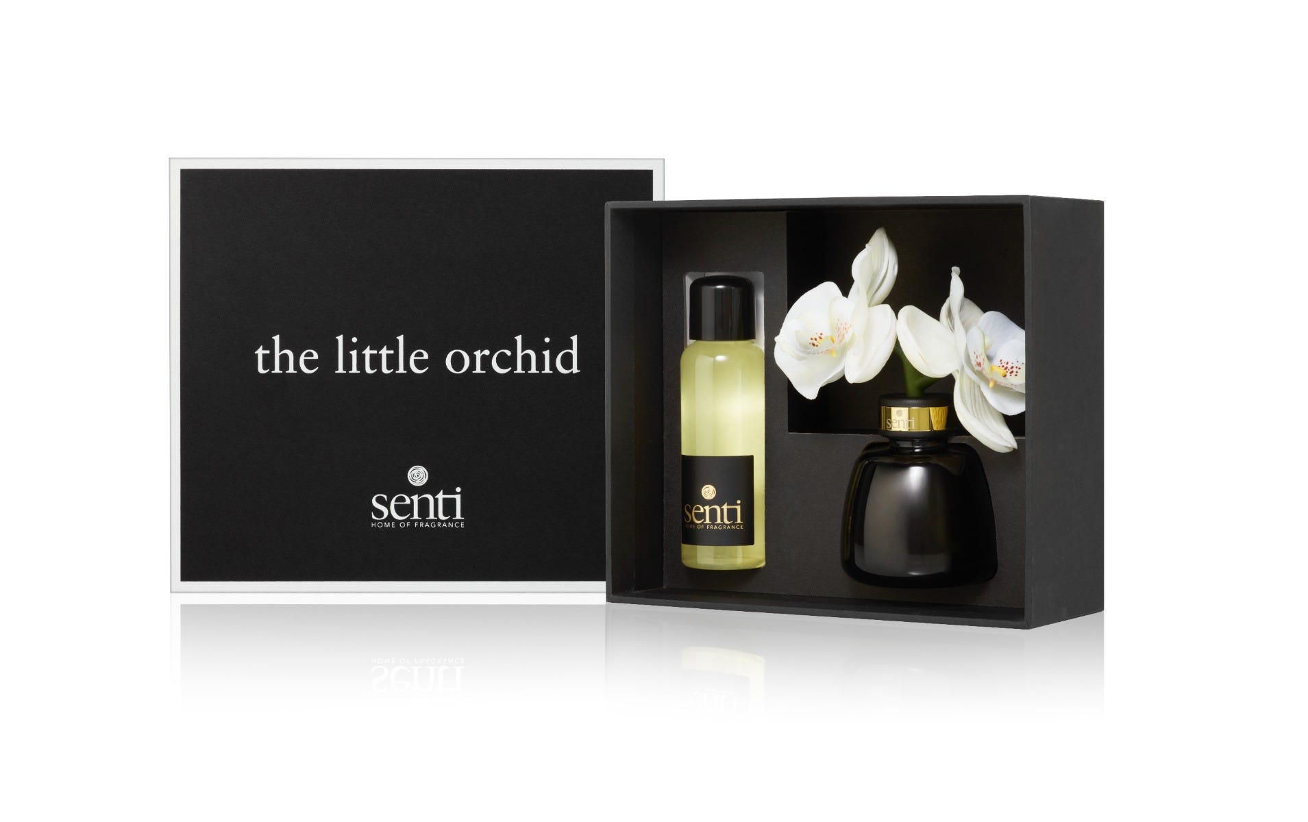 Little Orchid Flowers Diffuser in White, 100ml, Senti