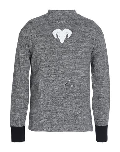 Maison Margiela Man Sweatshirt Steel grey Size 38 Cotton