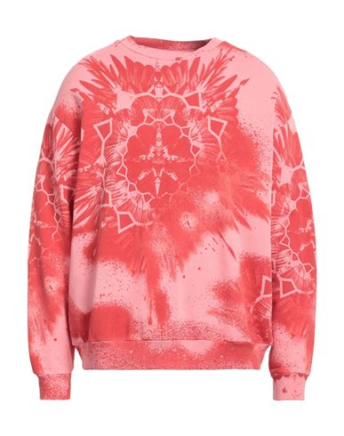 Marcelo Burlon Man Sweatshirt Pink Size M Cotton, Polyester