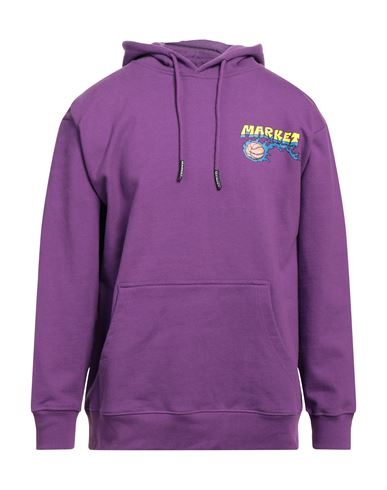 Market Man Sweatshirt Purple Size S Cotton