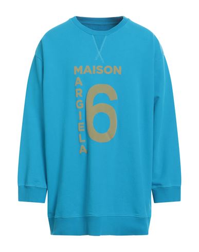 Mm6 Maison Margiela Man Sweatshirt Azure Size M Cotton