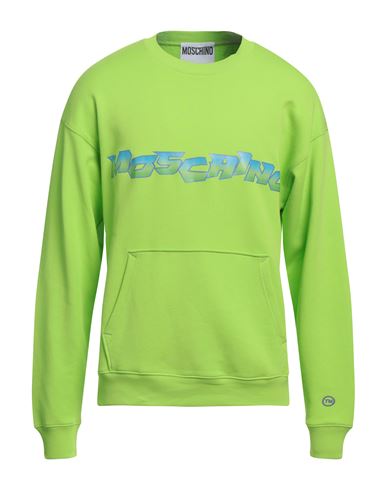 Moschino Man Sweatshirt Green Size 40 Organic cotton