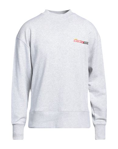 Msgm Man Sweatshirt Light grey Size XS Cotton
