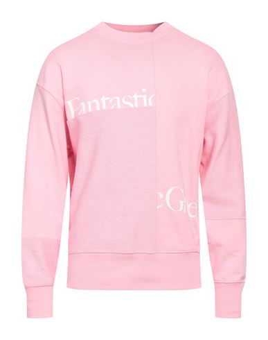 Msgm Man Sweatshirt Pink Size L Organic cotton