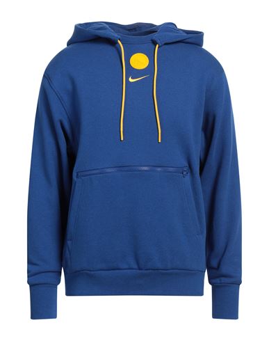 Nike Man Sweatshirt Blue Size XL Cotton, Polyester, Elastane