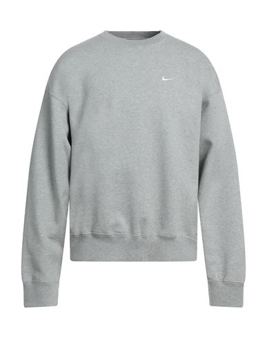 Nike Man Sweatshirt Grey Size S Cotton, Polyester
