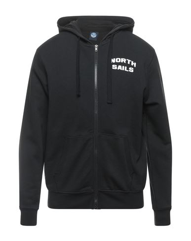 North Sails Man Sweatshirt Black Size M Cotton