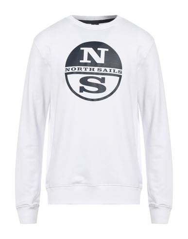 North Sails Man Sweatshirt White Size M Cotton