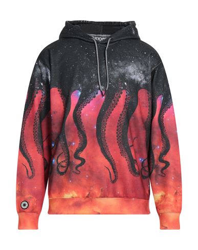 Octopus Man Sweatshirt Black Size S Cotton, Polyester