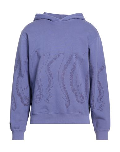 Octopus Man Sweatshirt Purple Size M Cotton