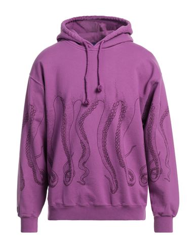 Octopus Man Sweatshirt Purple Size XS Cotton