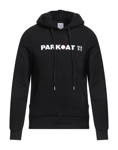 Parkoat Man Sweatshirt Black Size XXL Cotton, Polyester