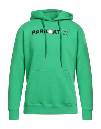 Parkoat Man Sweatshirt Green Size L Cotton, Polyester