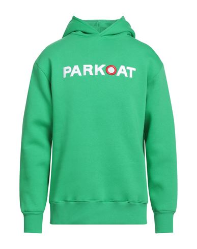 Parkoat Man Sweatshirt Green Size M Cotton, Polyester