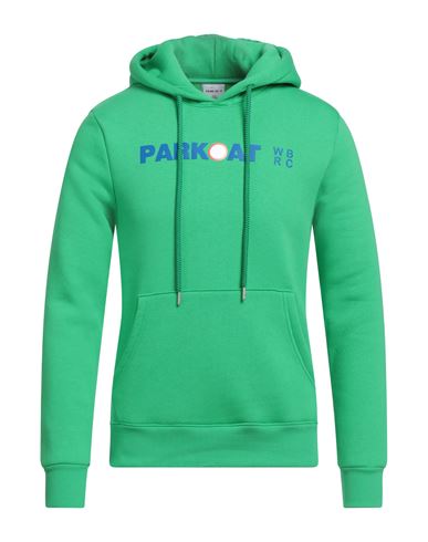 Parkoat Man Sweatshirt Green Size XXL Cotton, Polyester