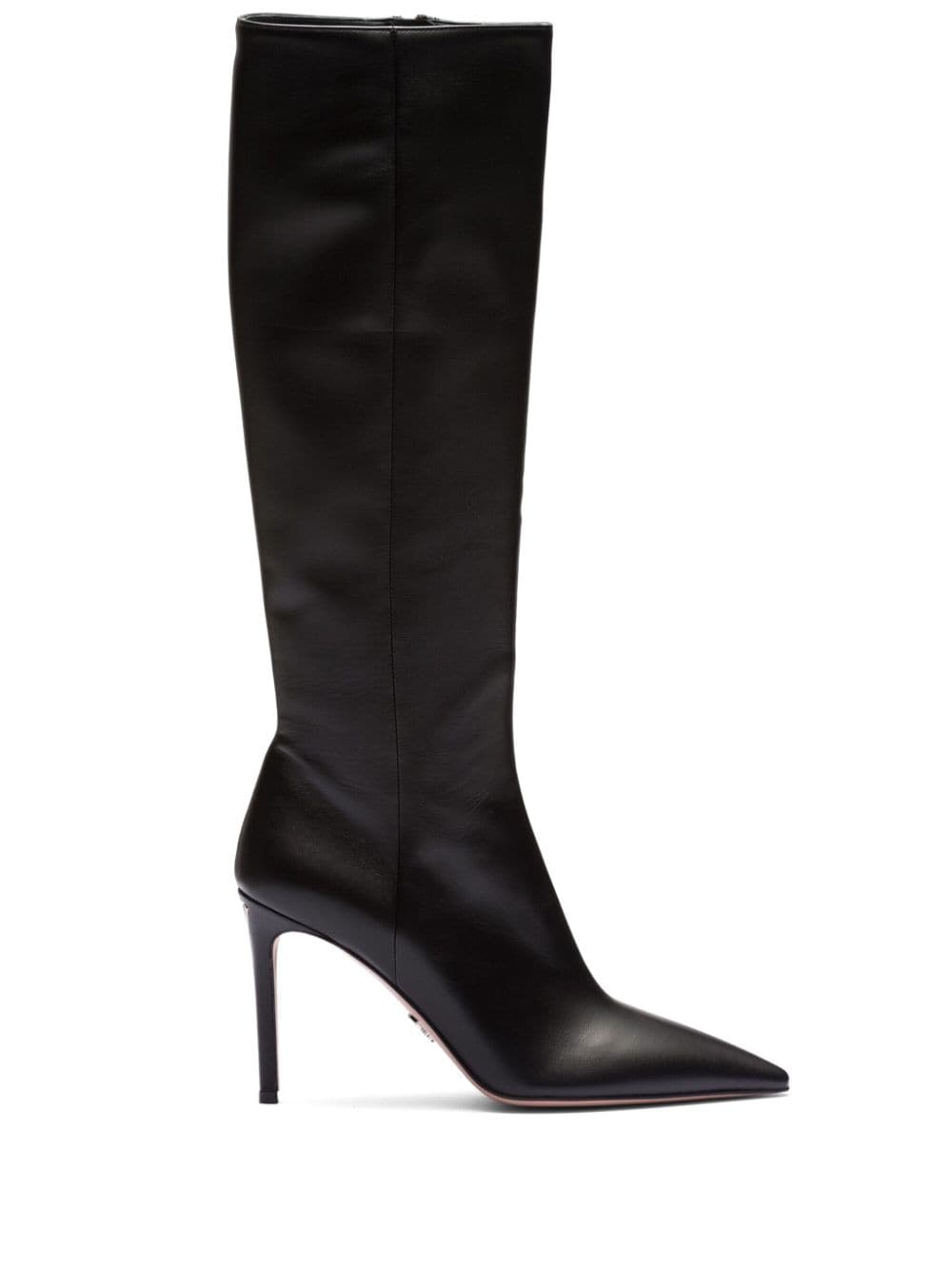 Prada 95mm knee-high nappa leather boots - Black