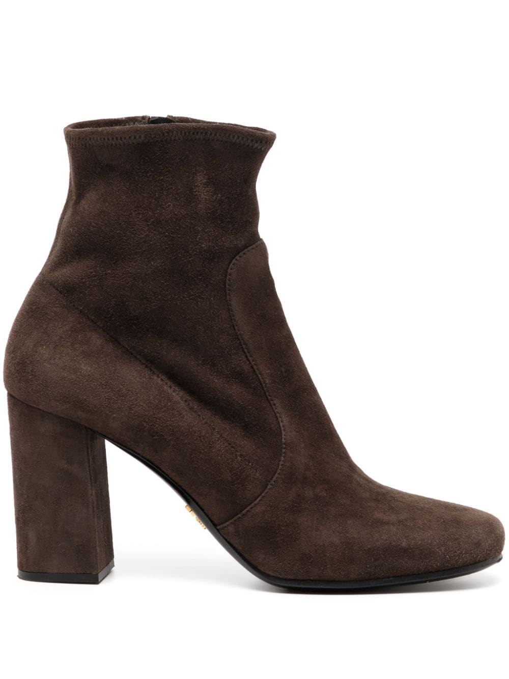 Prada Pre-Owned 85mm suede ankle boots - Brown