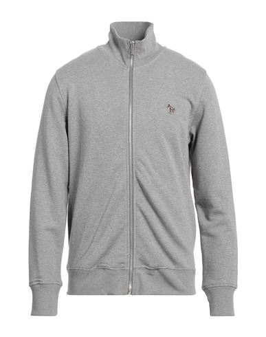 Ps Paul Smith Man Sweatshirt Grey Size XL Cotton, Elastane