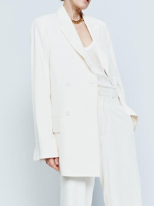 Raey - Dream Fluid Suit Jacket - Womens - Ivory