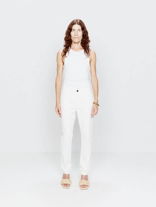Raey - Maka Organic-cotton Skinny Jeans - Womens - White