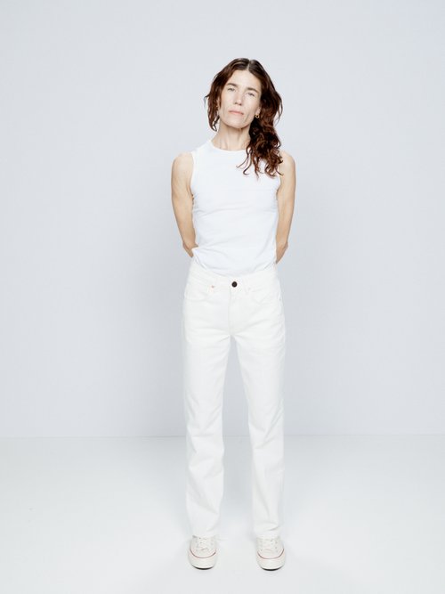 Raey - Push Organic-cotton Straight-leg Jeans - Womens - White