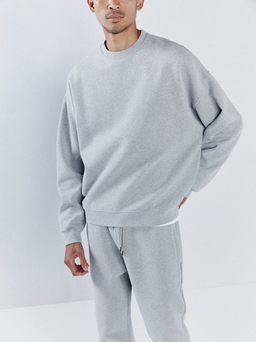 Raey - Recycled-yarn Cotton-blend Sweatshirt - Mens - Grey