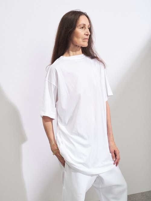 Raey - Recycled-yarn Cotton-blend T-shirt - Womens - White