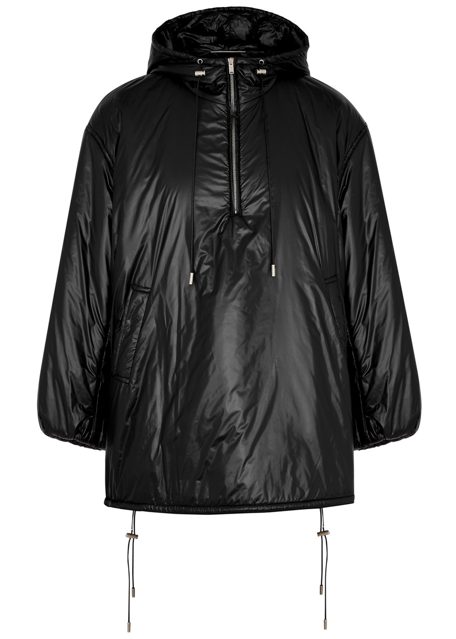 Saint Laurent Cassandre Half-zip Shell Jacket - Black - 52 (IT52 / XL)