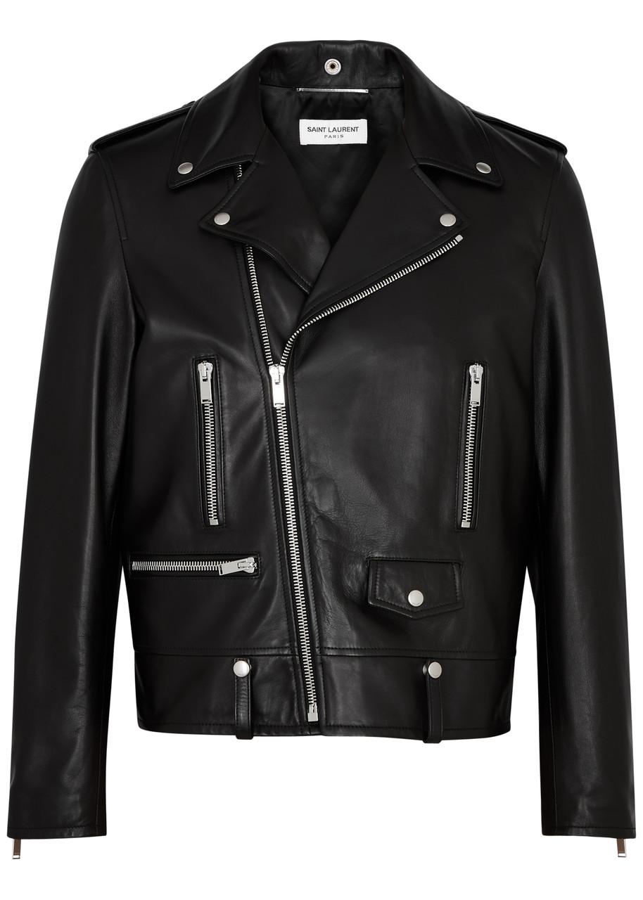 Saint Laurent Leather Biker Jacket - Black - 52 (IT52 / XL)