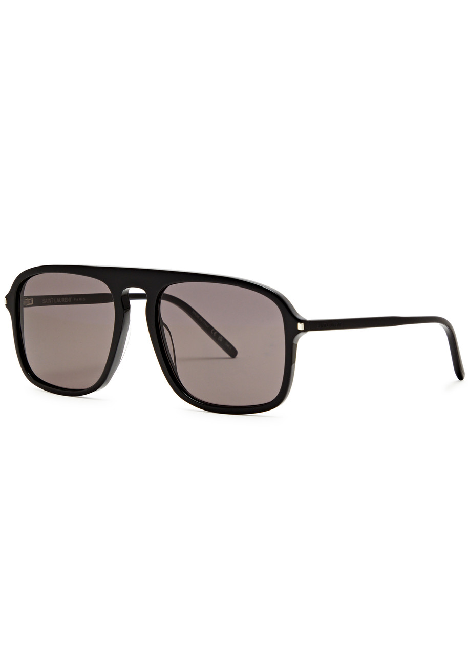 Saint Laurent SL590 Aviator-style Sunglasses - Black