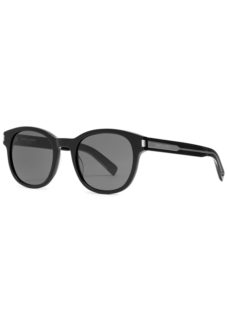 Saint Laurent SL620 Round-frame Sunglasses - Black