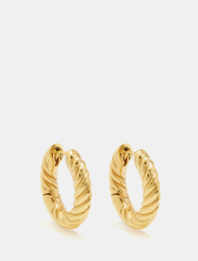 Daphine Iris 18kt gold-plated hoop earrings £80