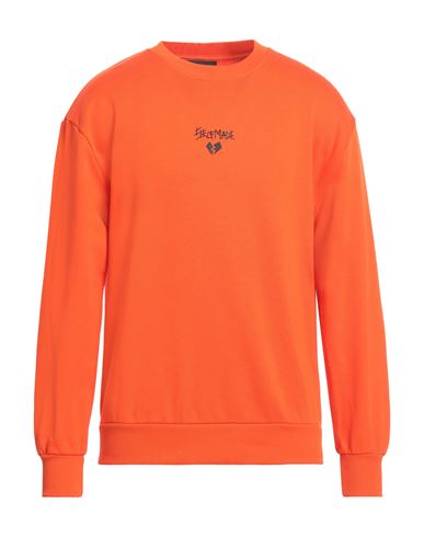 Self Made By Gianfranco Villegas Man Sweatshirt Orange Size M Cotton