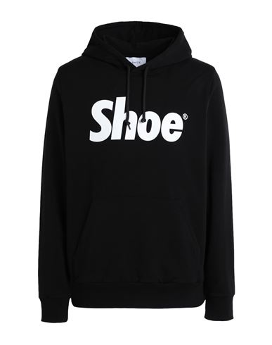 Shoe Man Sweatshirt Black Size XXL Cotton, Elastane