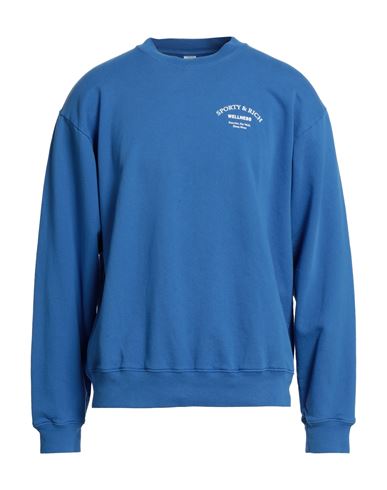 Sporty & Rich Man Sweatshirt Azure Size XS Cotton