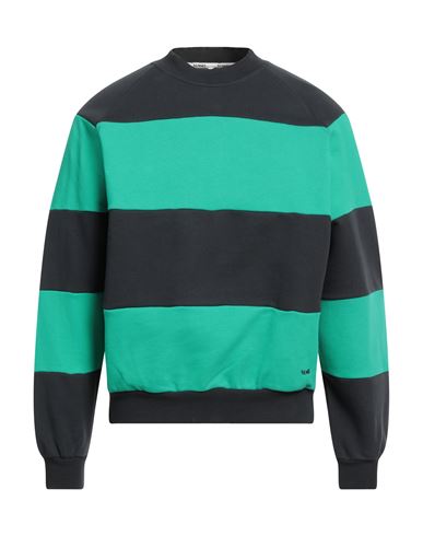 Sunnei Man Sweatshirt Green Size XS Cotton