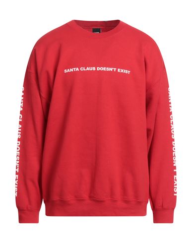 Taboo Man Sweatshirt Red Size XL Cotton, Polyester