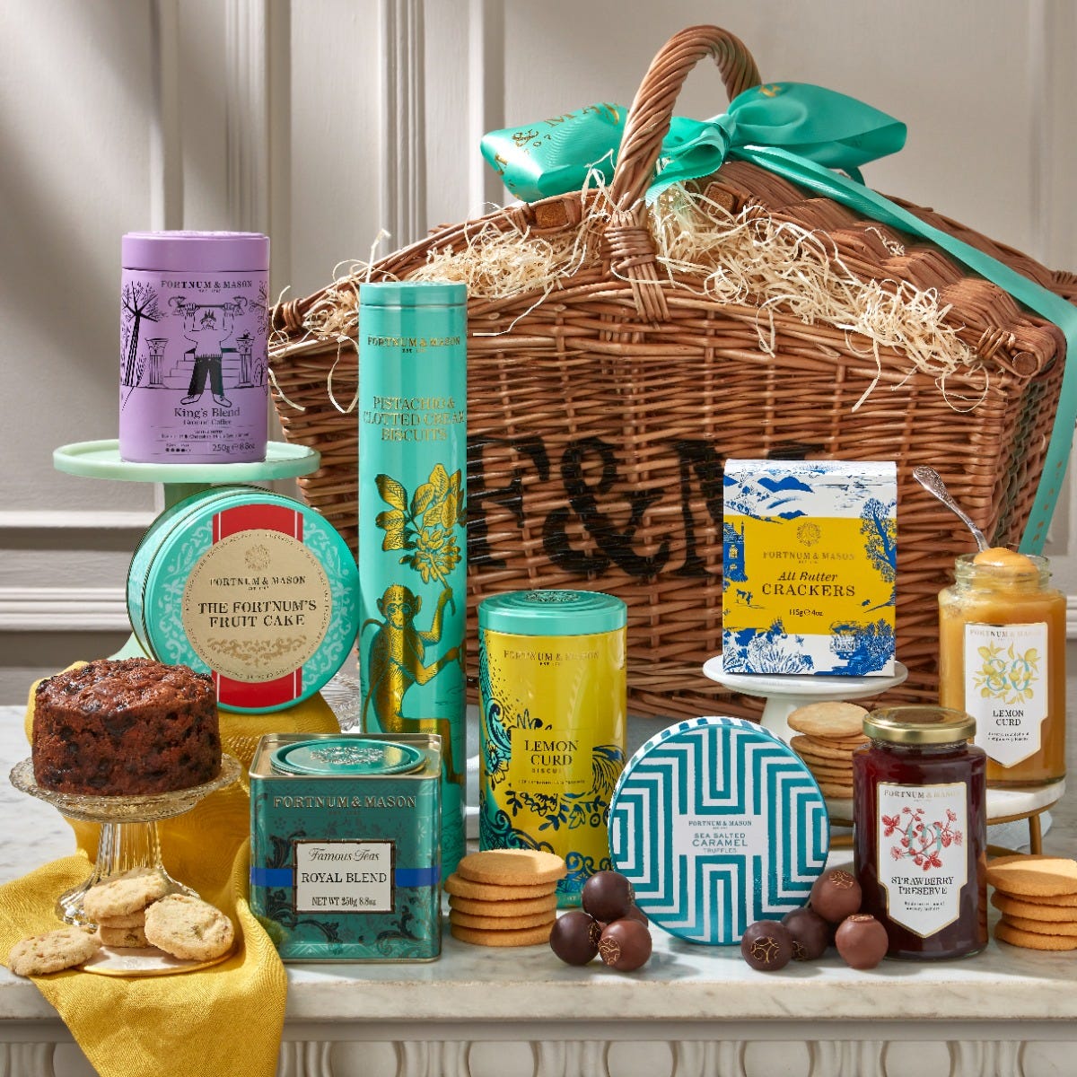 The Collection Hamper, Biscuits, Cakes, Chocolates, Teas, Fortnum & Mason