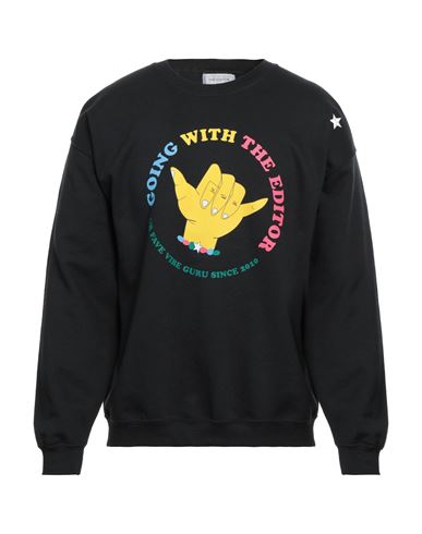 The Editor Man Sweatshirt Black Size XXL Cotton, Polyester